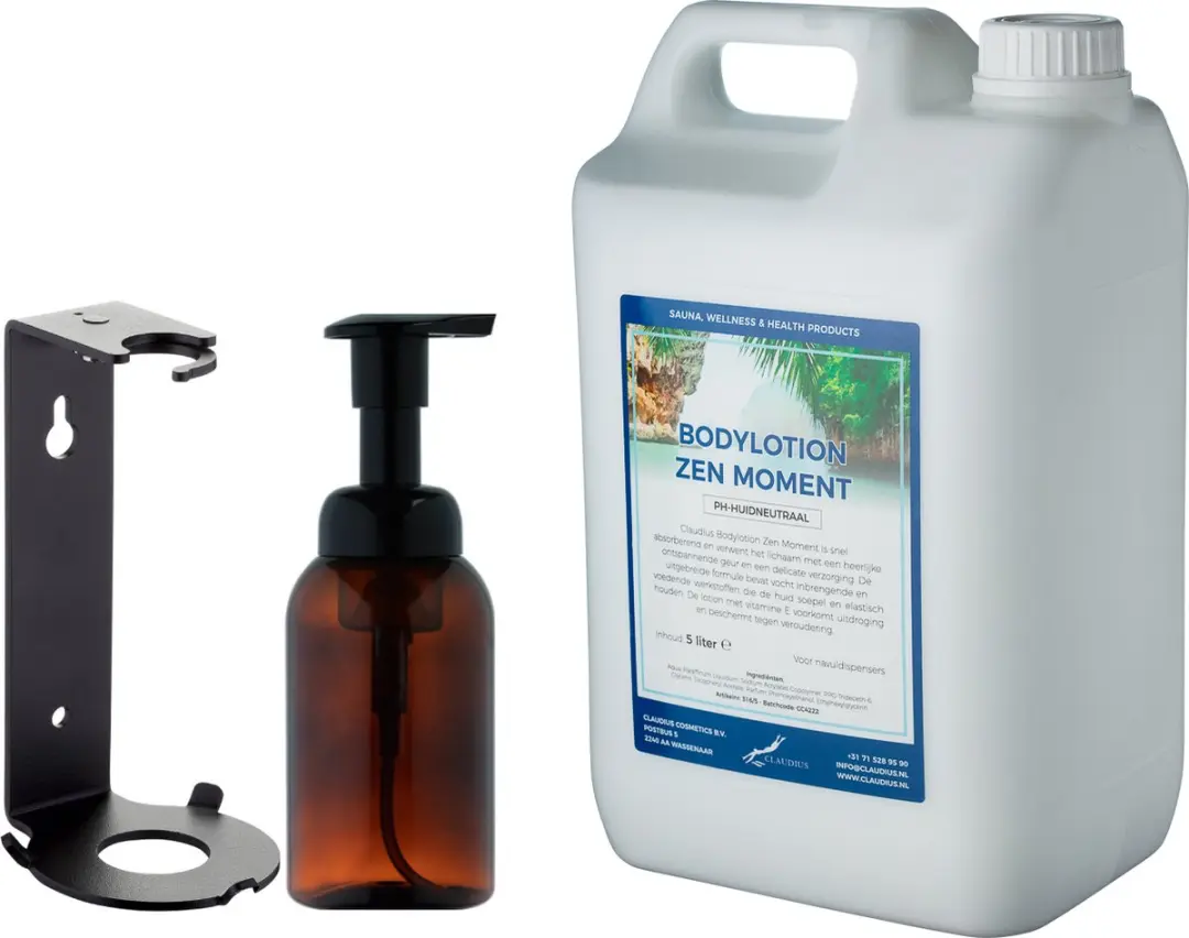 Splashbox Cosmetics Zeepdispenser 300ml + Zen Moment Bodylotion 5.3L