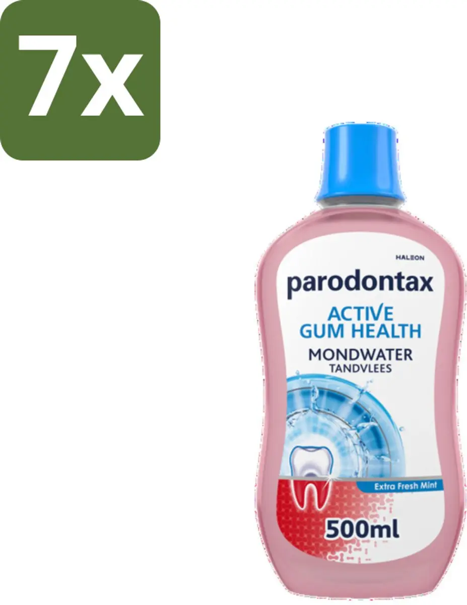 Parodontax Extra Fresh Mint Mondwater - 7x500ml