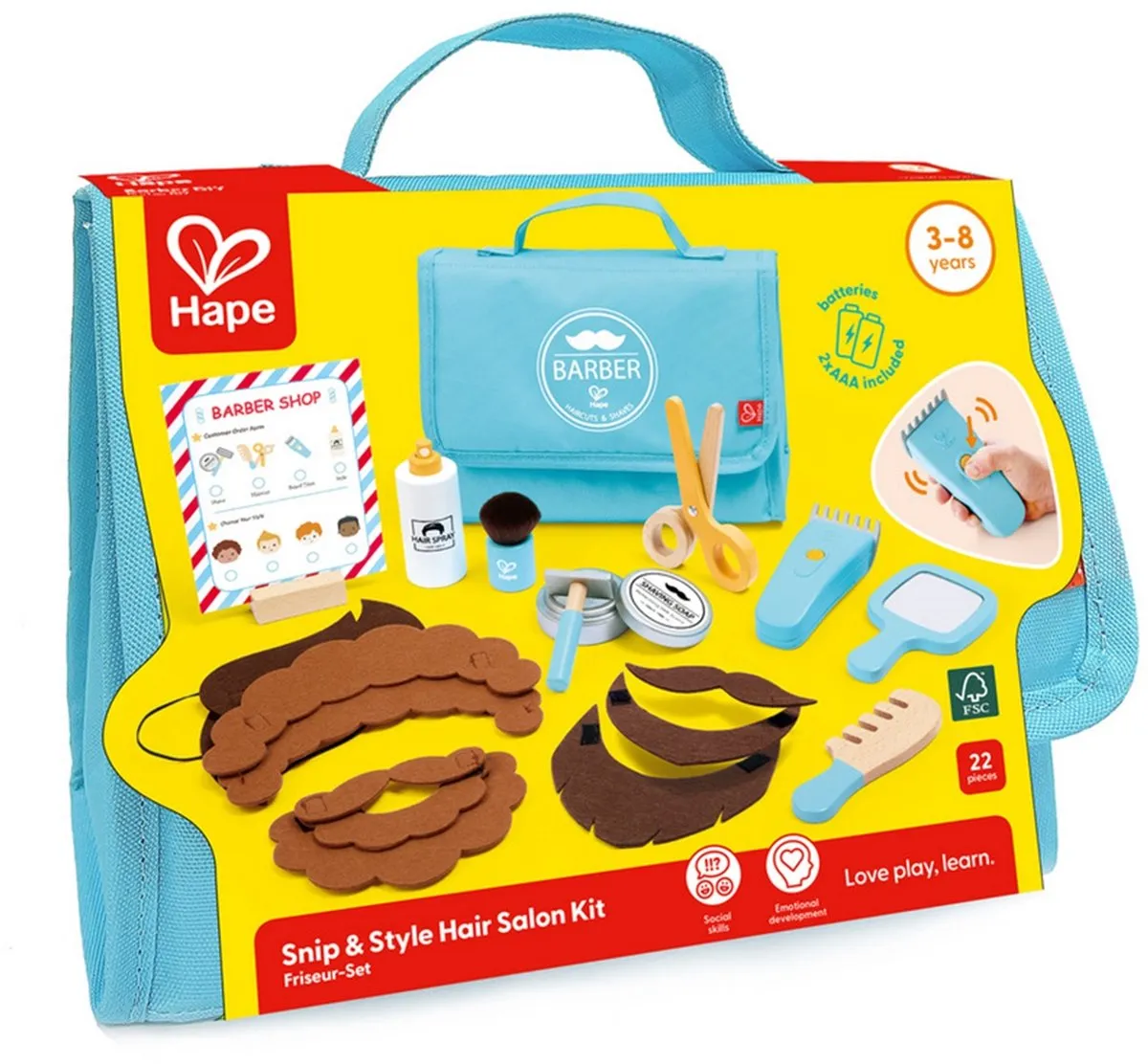 Hape Snip & Style Haarsalon Kit - Multicolor