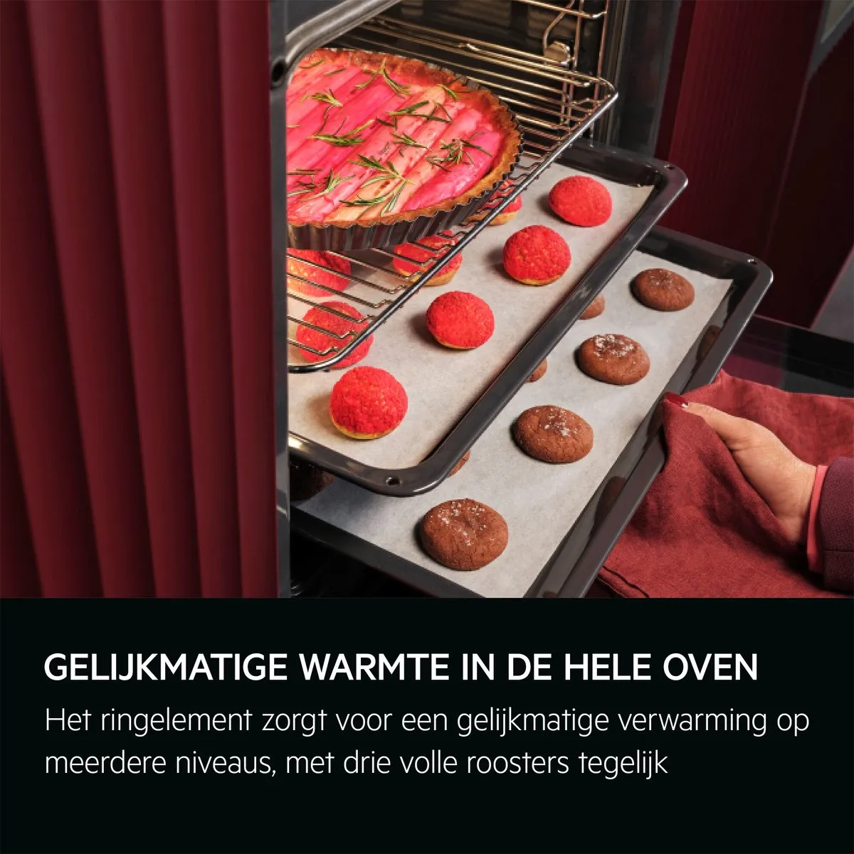 AEG 5000 Serie OU5PB40WSM Inbouwoven - 72L - Zwart/Zilver