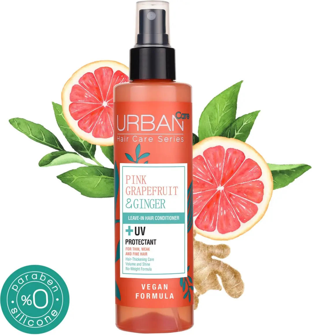 Urban Care Pink Grapefruit & Ginger Leave-In Conditioner 200ml