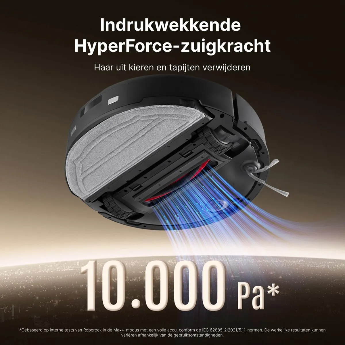 Roborock Q10 PF+ Robotstofzuiger - 10000Pa Zwart