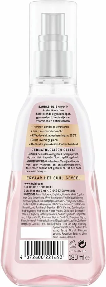 Guhl Rijke Voeding Intensive Spray Treatment 180ml