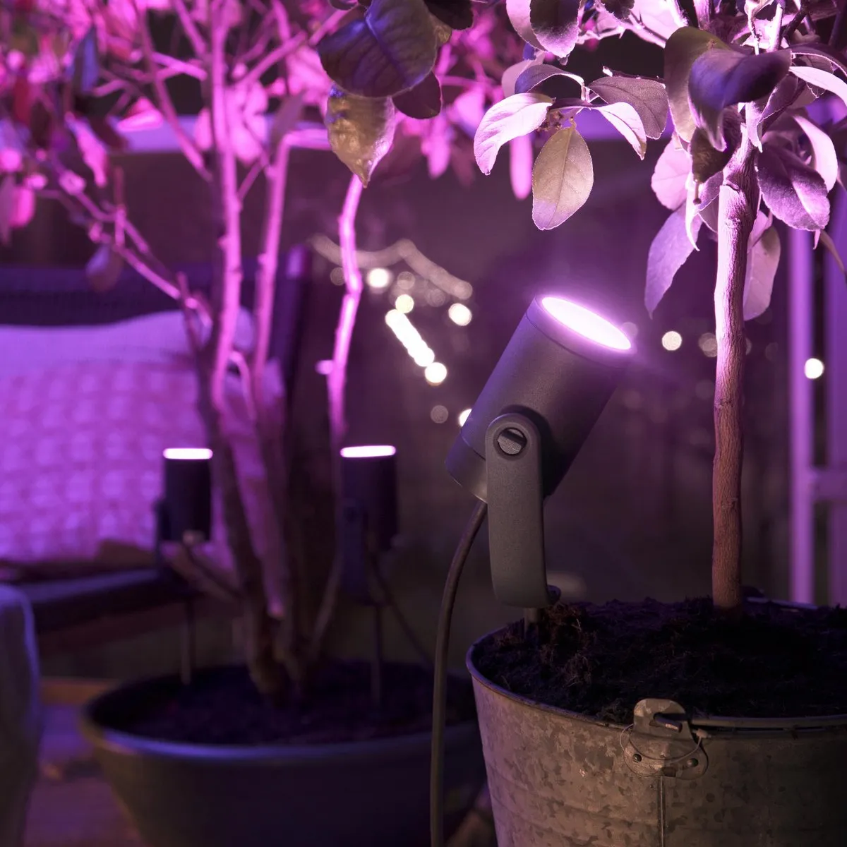 Philips Hue Lily Basisset 9 Tuinspots - Antraciet