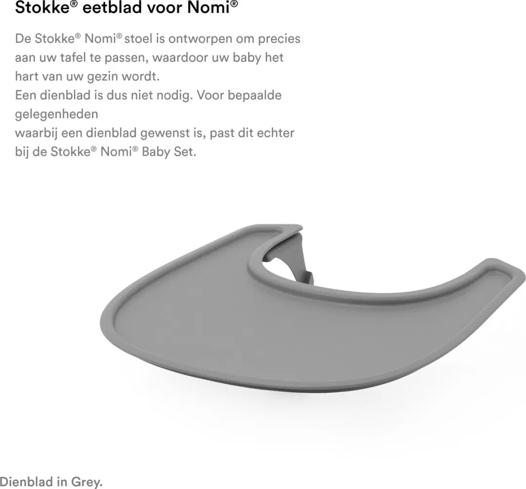 Stokke Nomi Dienblad - 1 Stuk - Wit