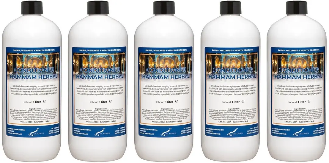 Splashbox Cosmetics Hammam Herbal Hairconditioner 1L - 2 Stuks