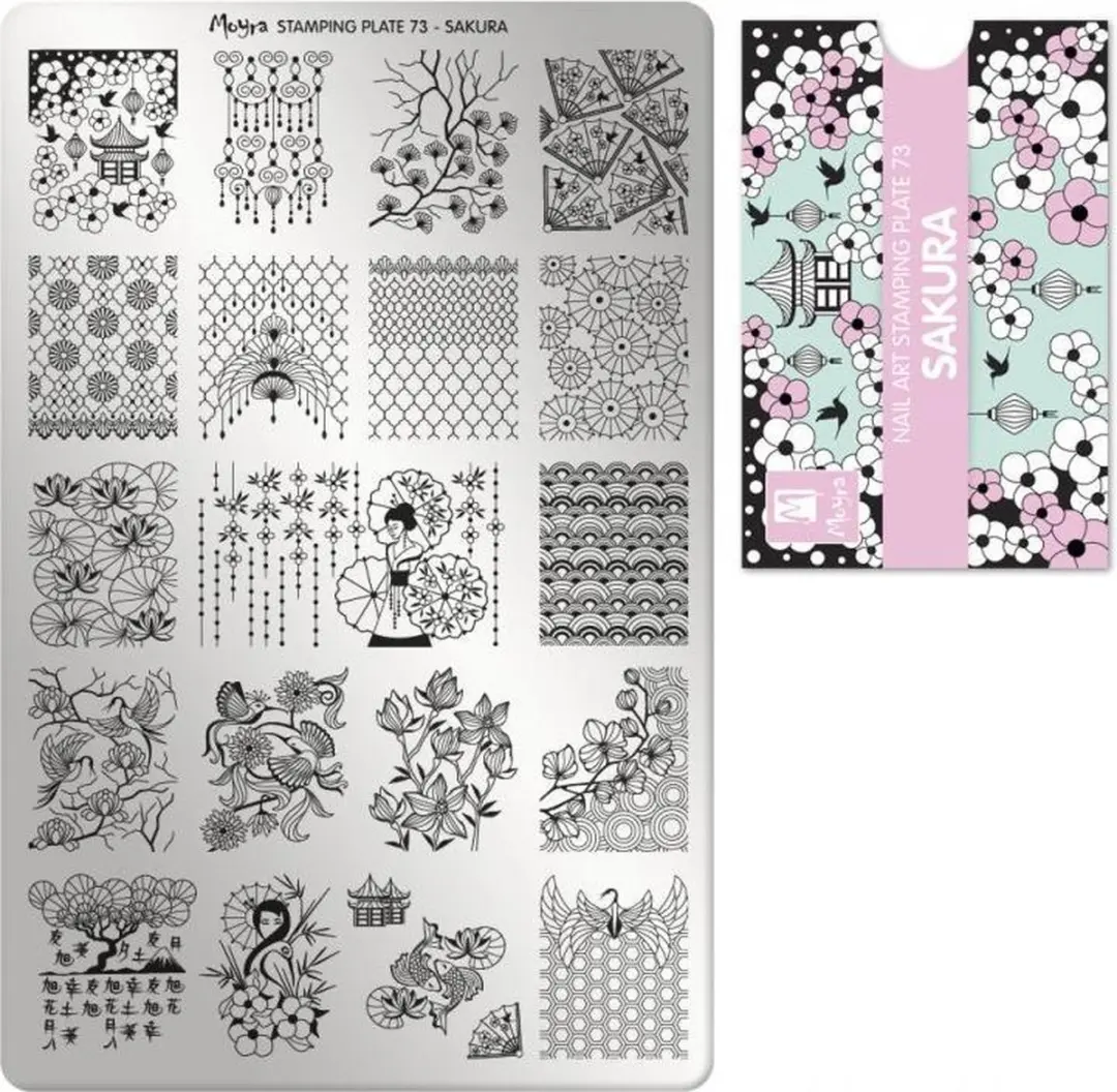 Moyra Stamping Plate 73 Sakura
