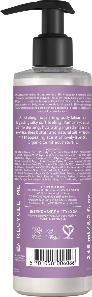 Urtekram Soothing Lavender Bodylotion 245ml