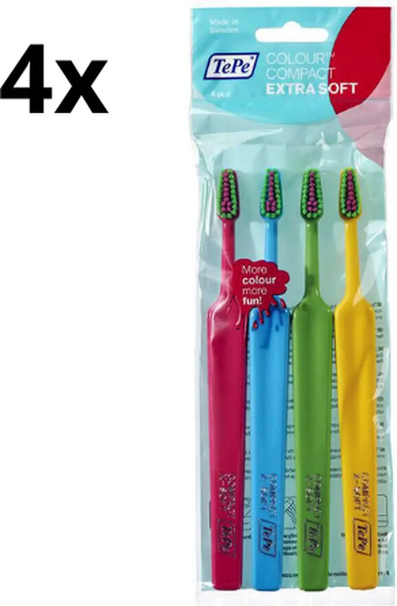 TePe Colour Compact Tandenborstel Extra Soft