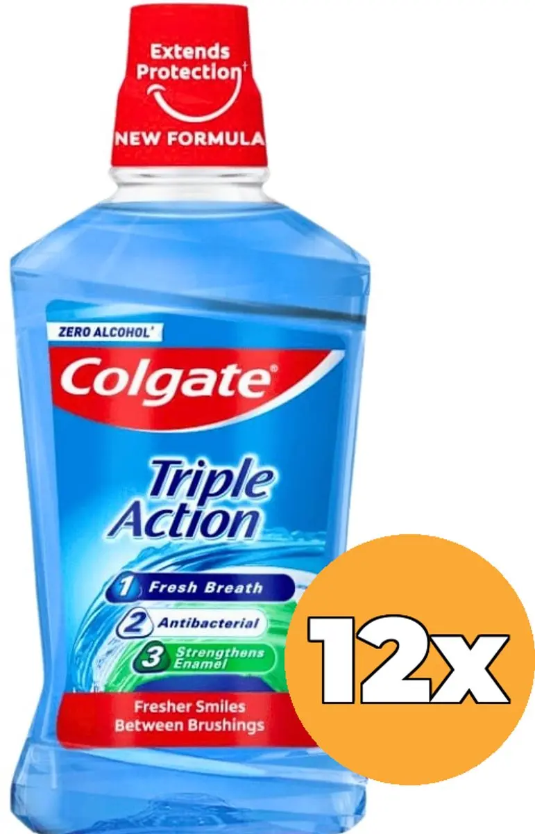 Colgate Mondwater Triple Action - 12x500ml
