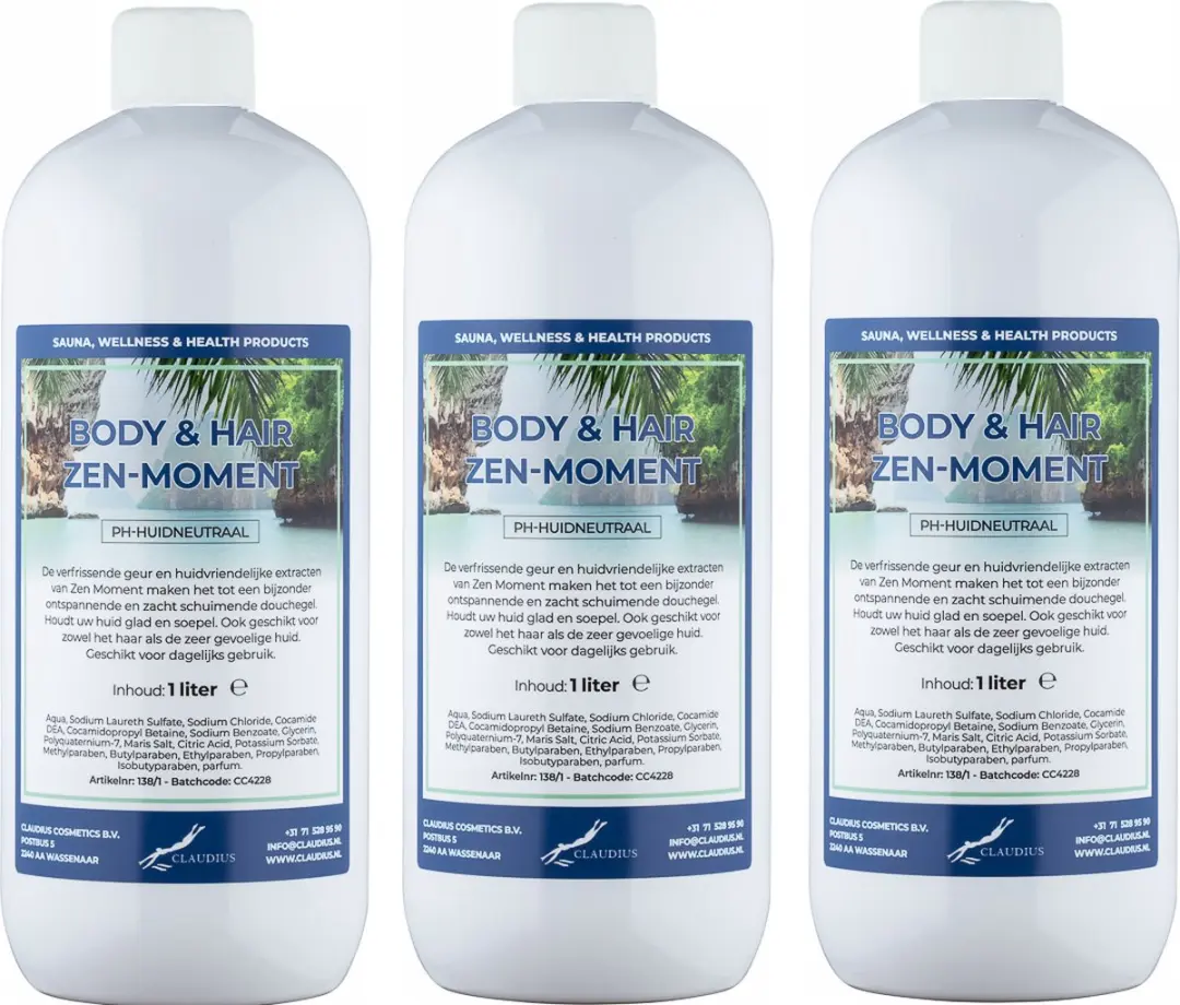 Splashbox Cosmetics Body & Hair Zen Moment 1L - 3 Stuks