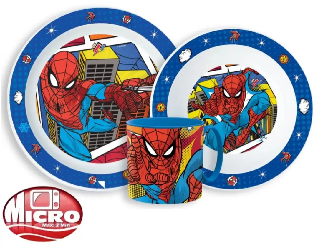 Marvel Spiderman 3-delige Ontbijtset