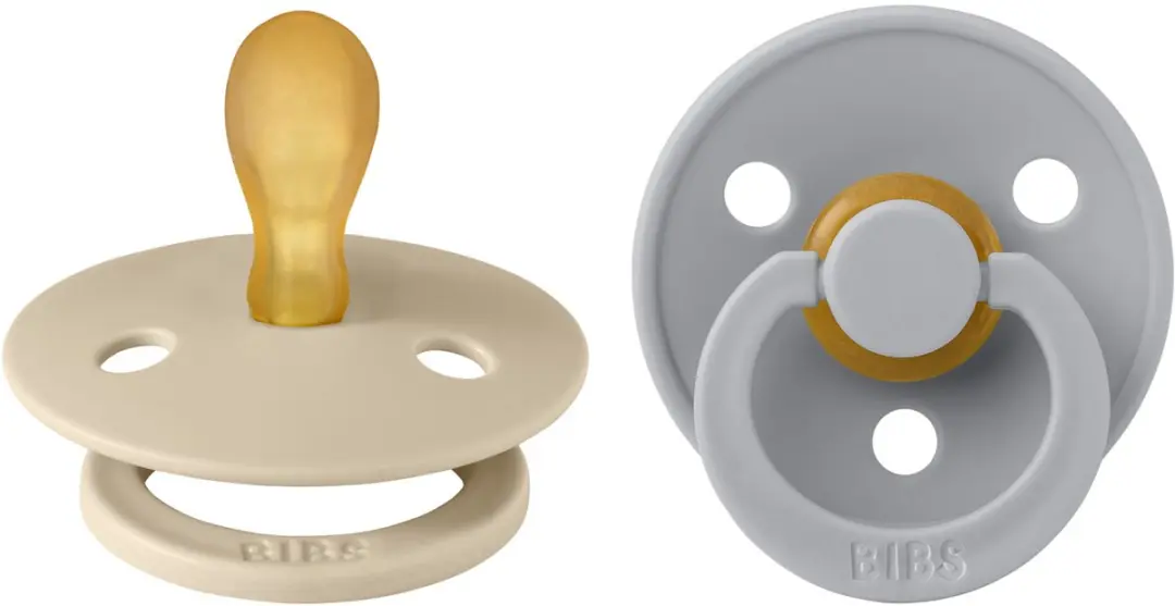 BIBS Colour Fopspeen Symmetrisch Maat 2 - Duopack - Vanilla/Cloud