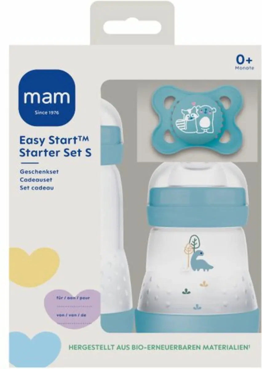 MAM Easy Start Starterset Babyfles - 3 Stuks - Blauw