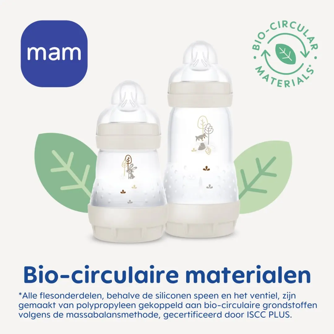 MAM Easy Start Starterset Babyfles - 3 Stuks - Blauw