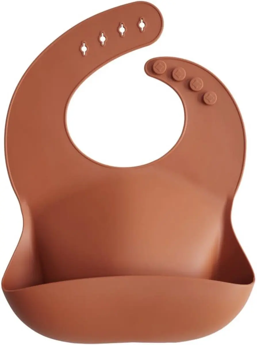 Mushie Siliconen Baby Slabbetje Tradewinds - BPA-vrij - afbeelding 6 van 6