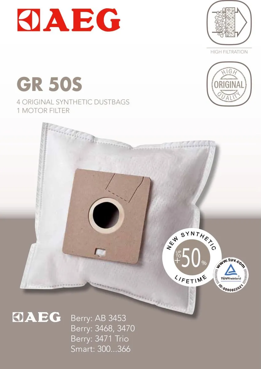 AEG GR50S Stofzak - 4 Stuks
