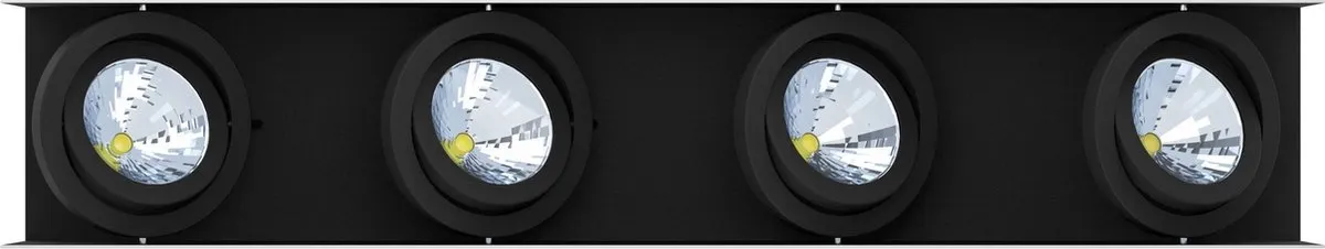 Eglo Vidago LED Plafondlamp 4-lichts - 3000K - Wit/Zwart