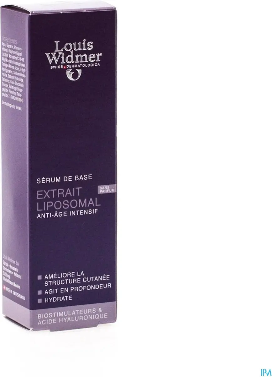 Louis Widmer Extract Liposomal Serum 30ml - Parfumvrij
