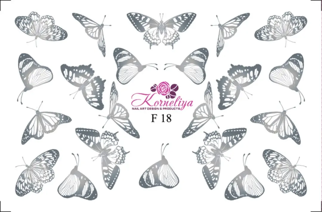 Korneliya Folie Decal VLINDER Zilver