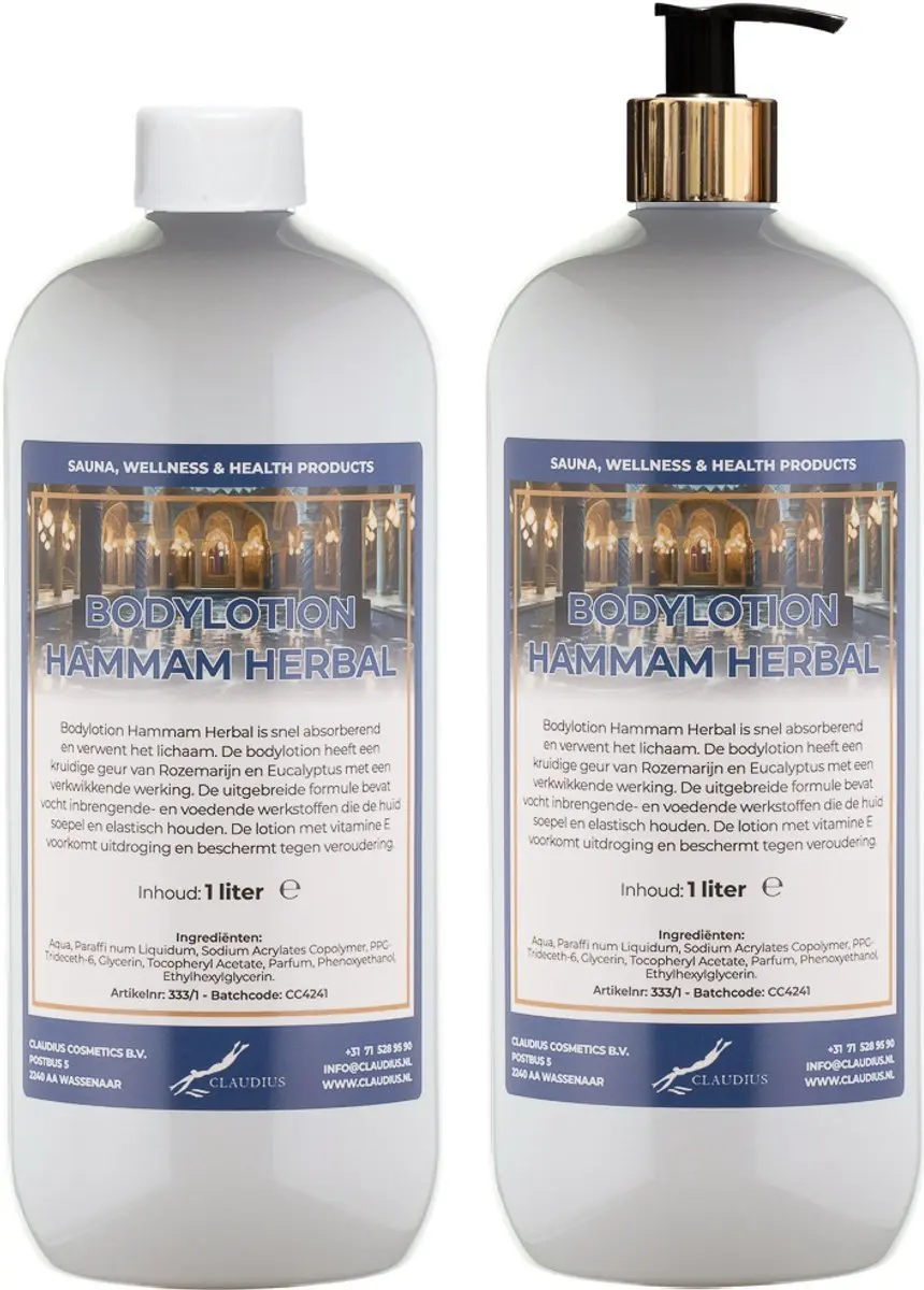 Splashbox Cosmetics Hammam Herbal Bodylotion 2x1L