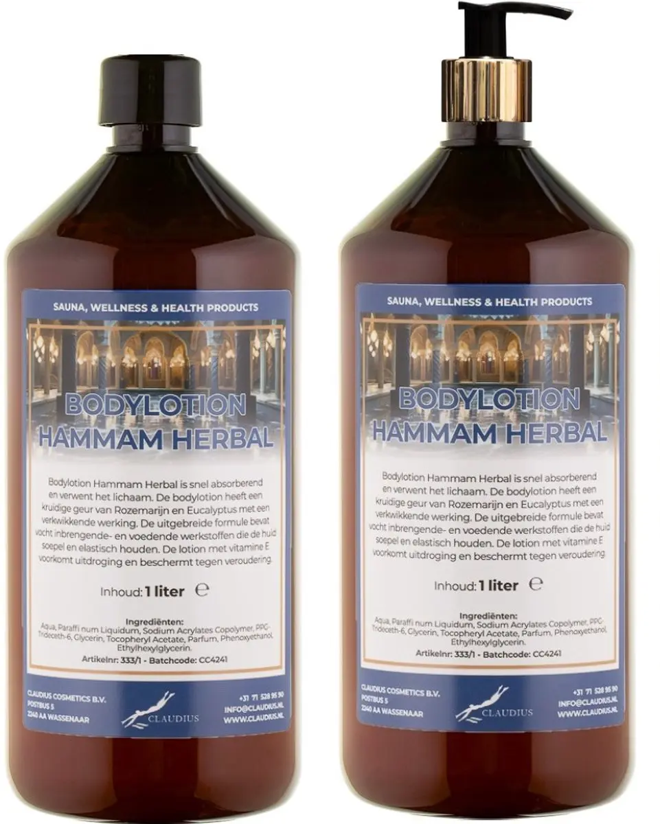 Splashbox Cosmetics Hammam Herbal Bodylotion 2x1L
