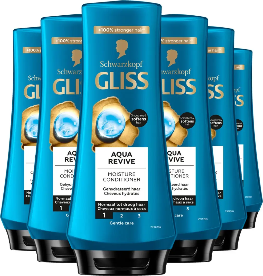 Gliss Aqua Revive Conditioner 6x200ml