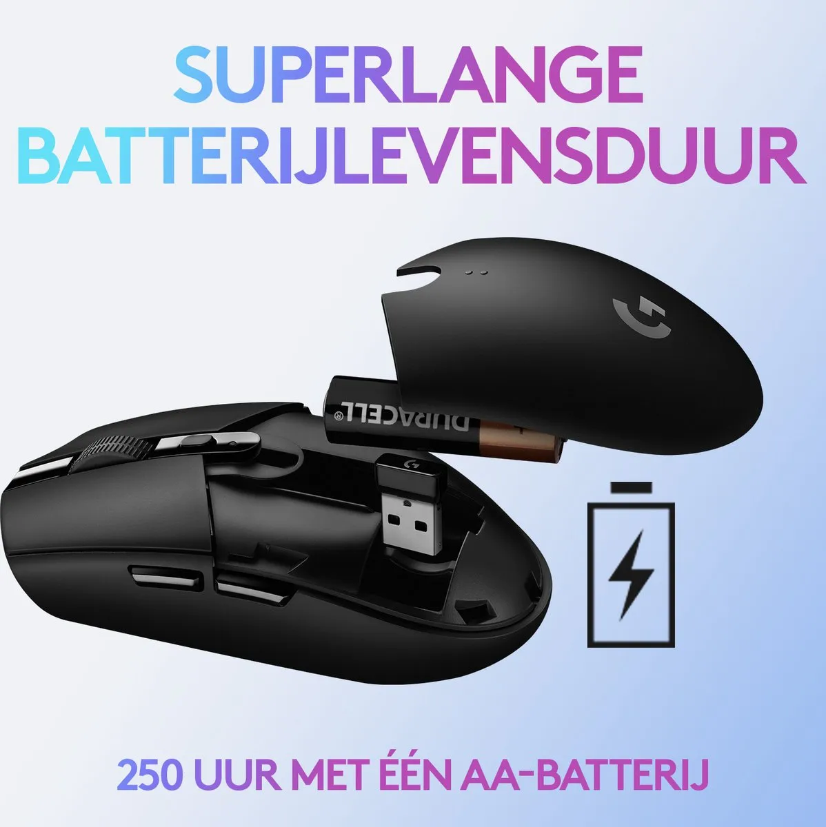 Logitech G G305 Draadloze Muis 910-005292 - 12.000 DPI - Wit