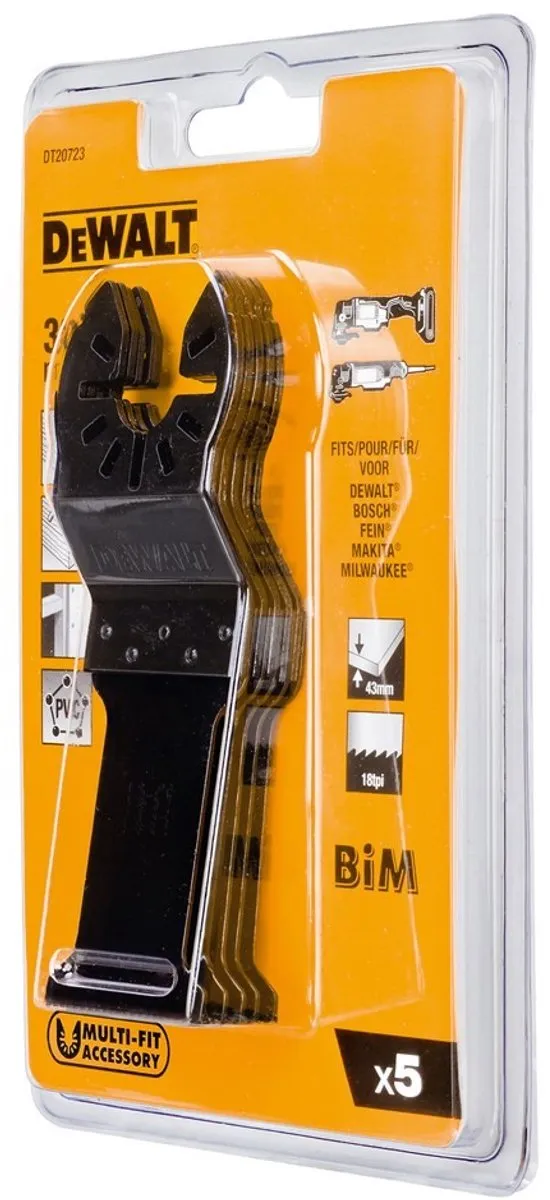 DeWalt DT20723 Multitool Zaagblad Hout - 5 Stuks