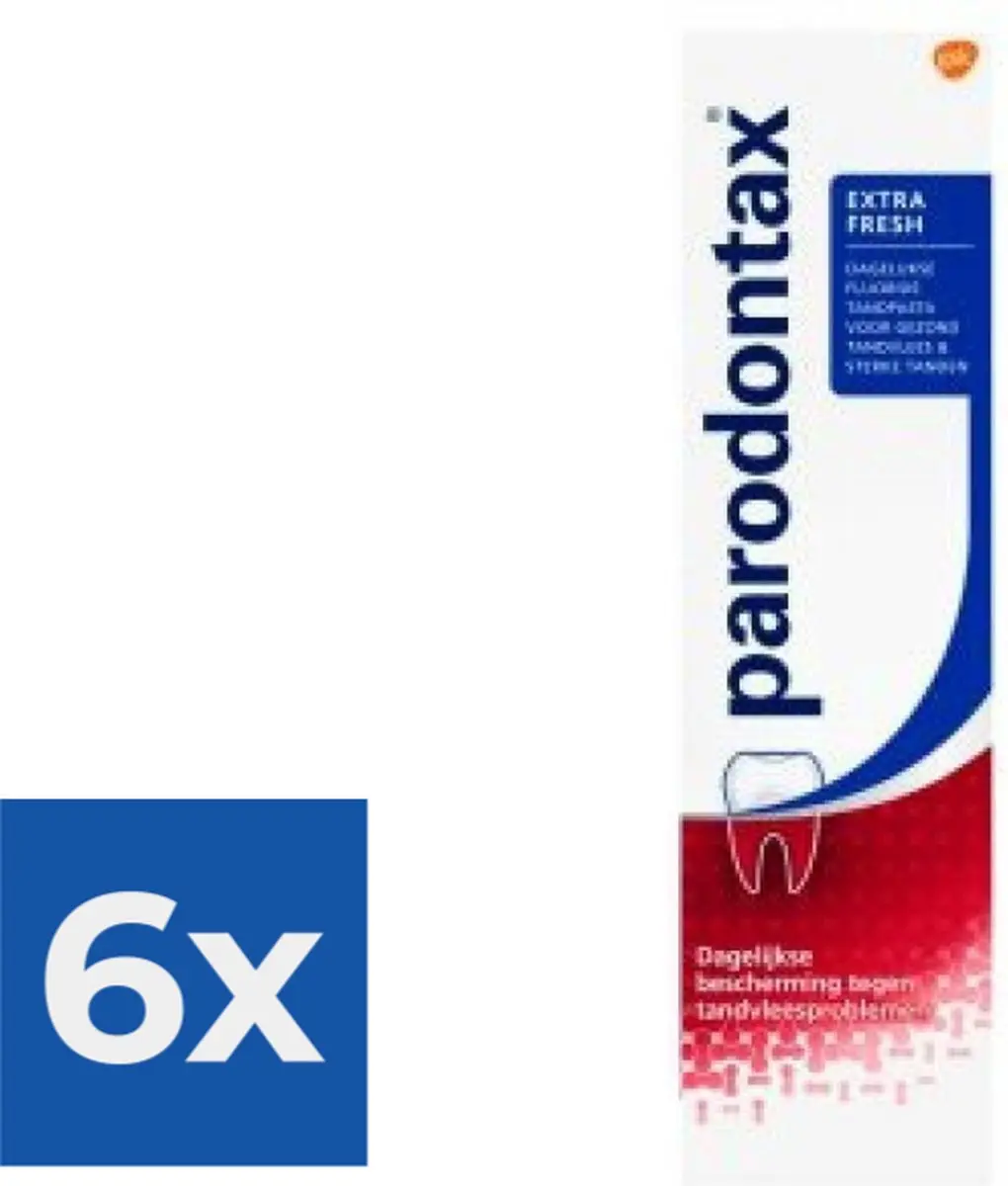 Parodontax Extra Fresh Tandpasta 75ml - 6 Stuks