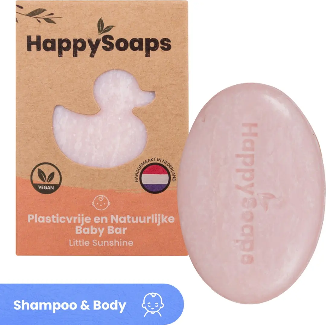 HappySoaps Little Sunshine Shampoo & Body Wash Bar 80g