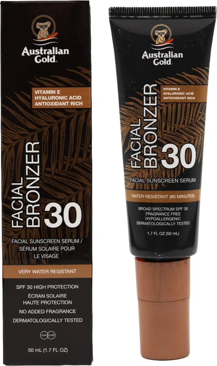 Australian Gold Daily Facial Serum Bronzer SPF 30