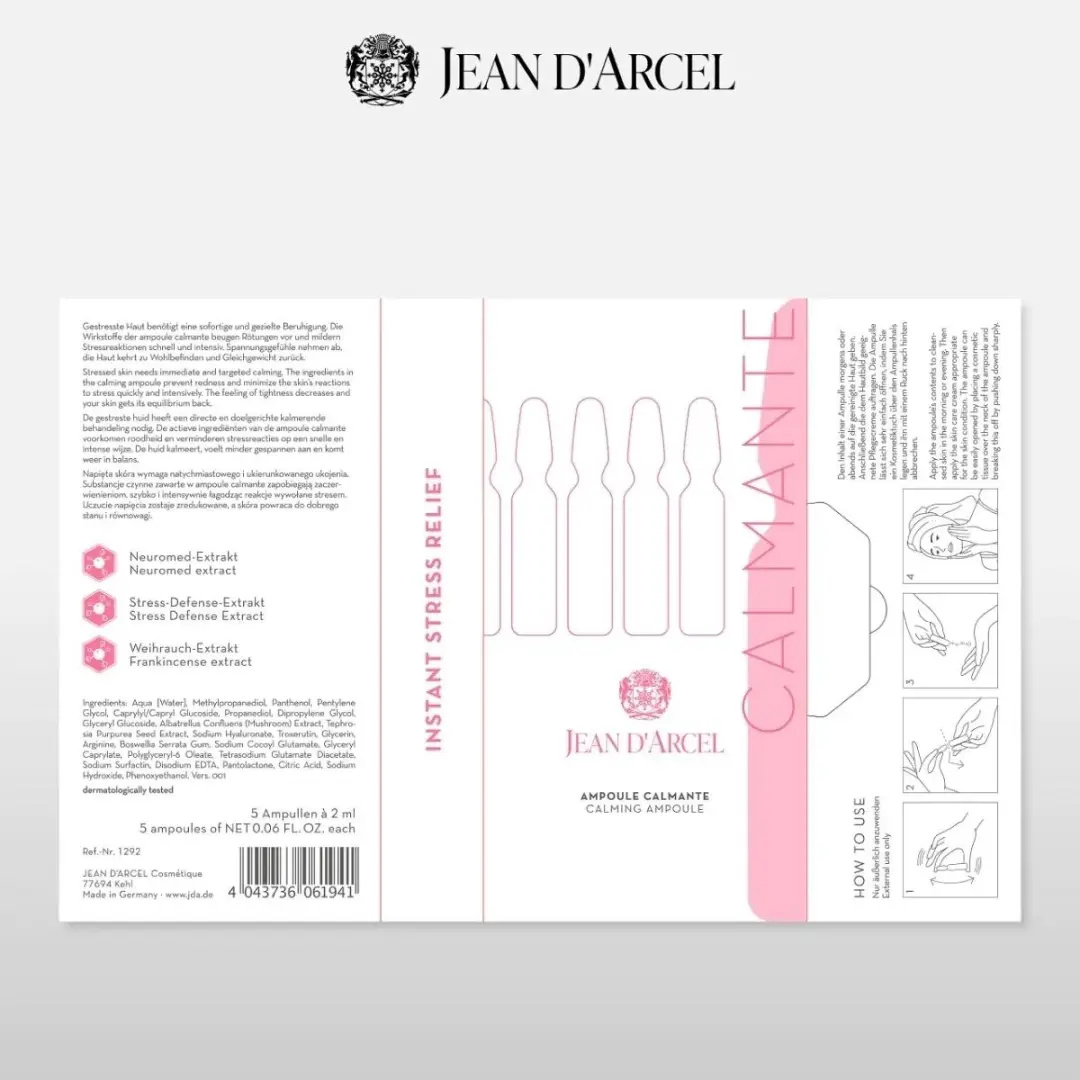 Jean D'Arcel Ampoule Calmante Serum 10ml - afbeelding 6 van 6