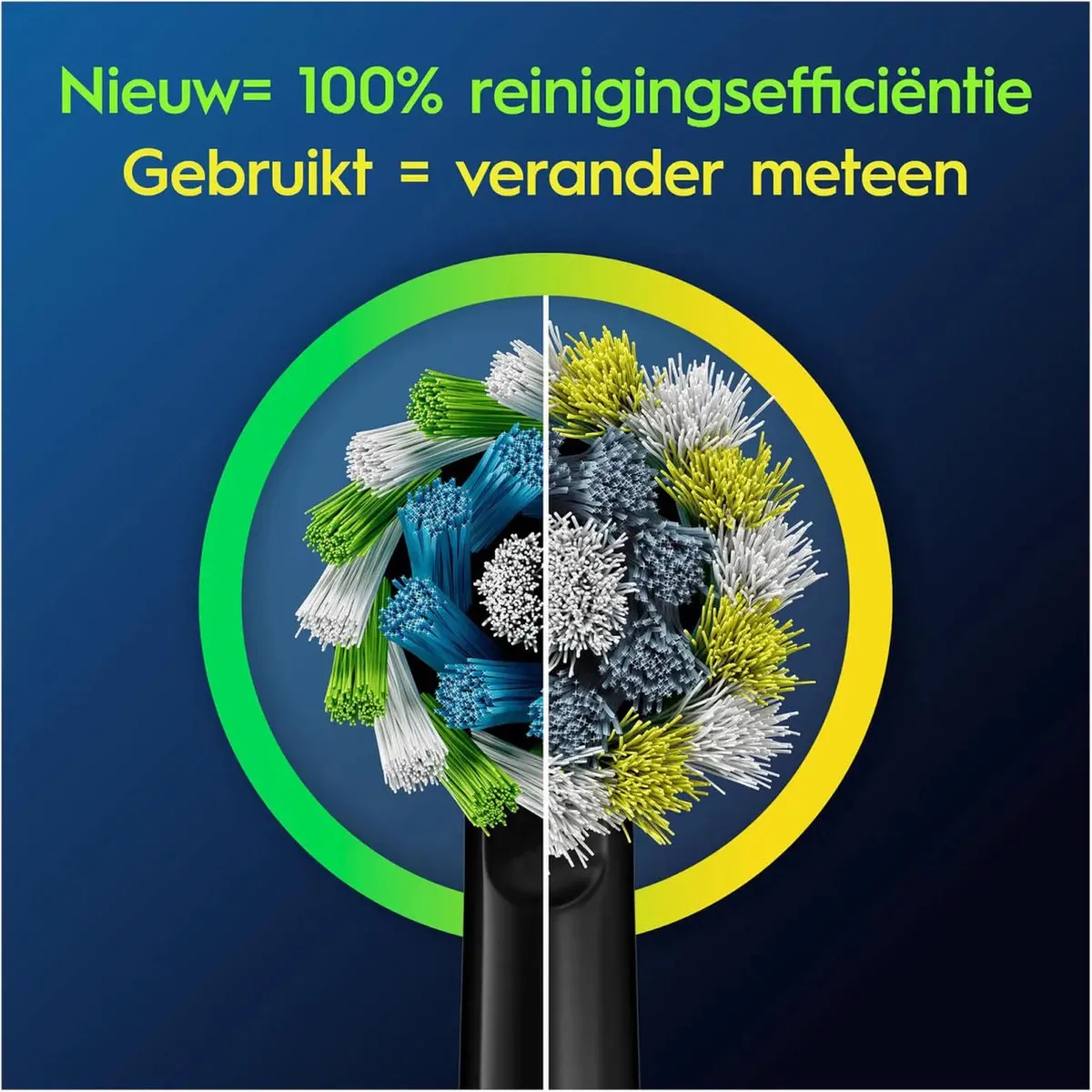 Oral-B Cross Action Pro Opzetborstels 80731279 - 4 Stuks - Zwart