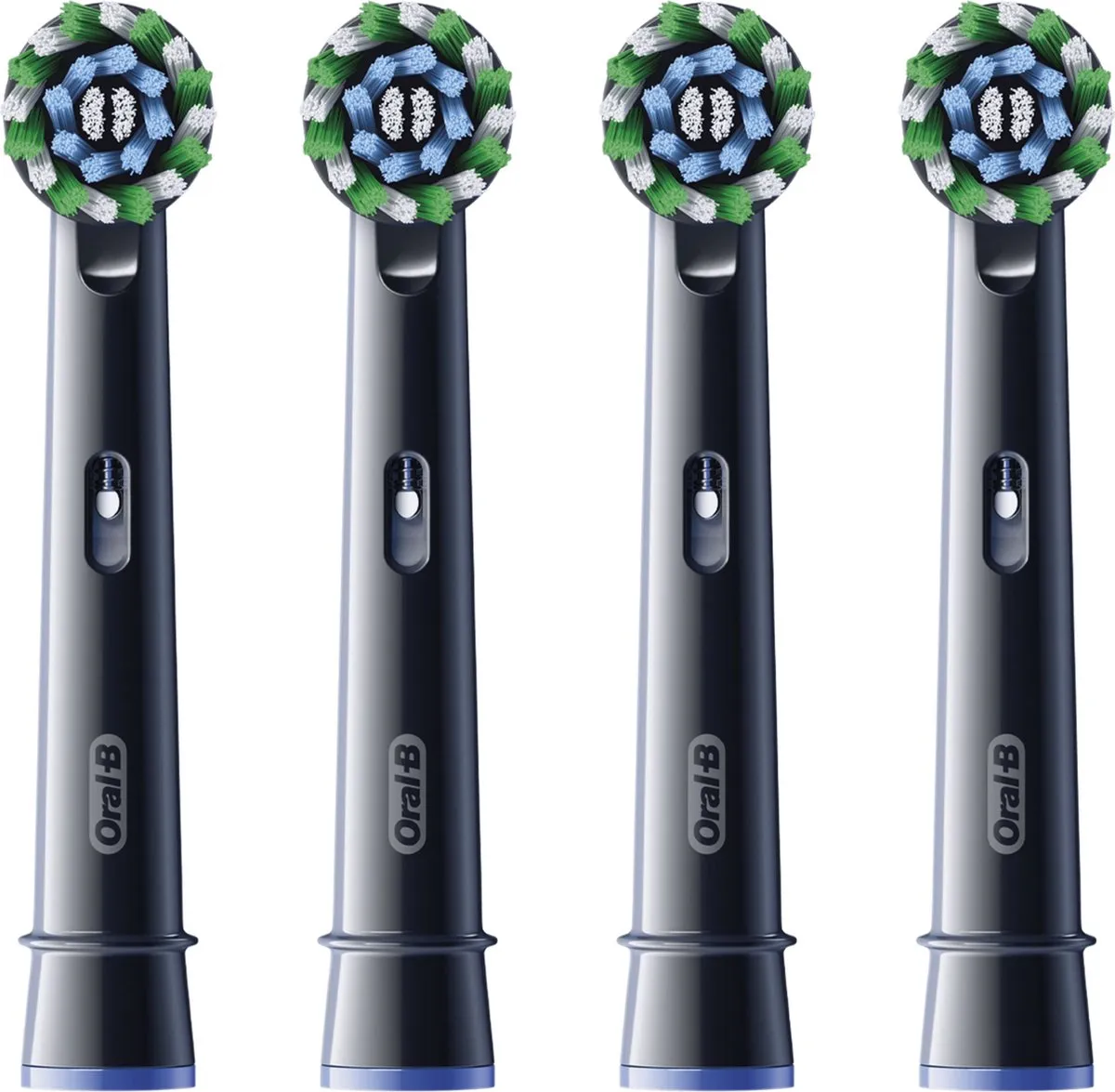 Oral-B Cross Action Pro Opzetborstels 80731279 - 4 Stuks - Zwart
