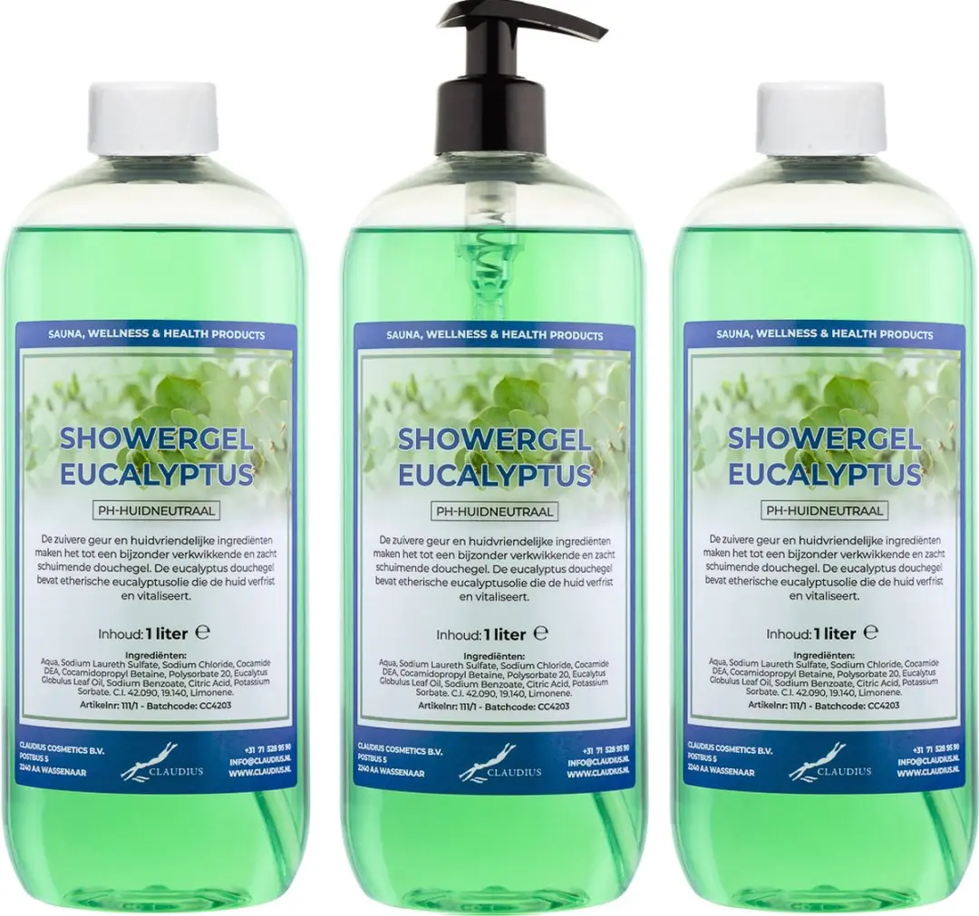 Splashbox Cosmetics Claudius Douchegel Eucalyptus 1L