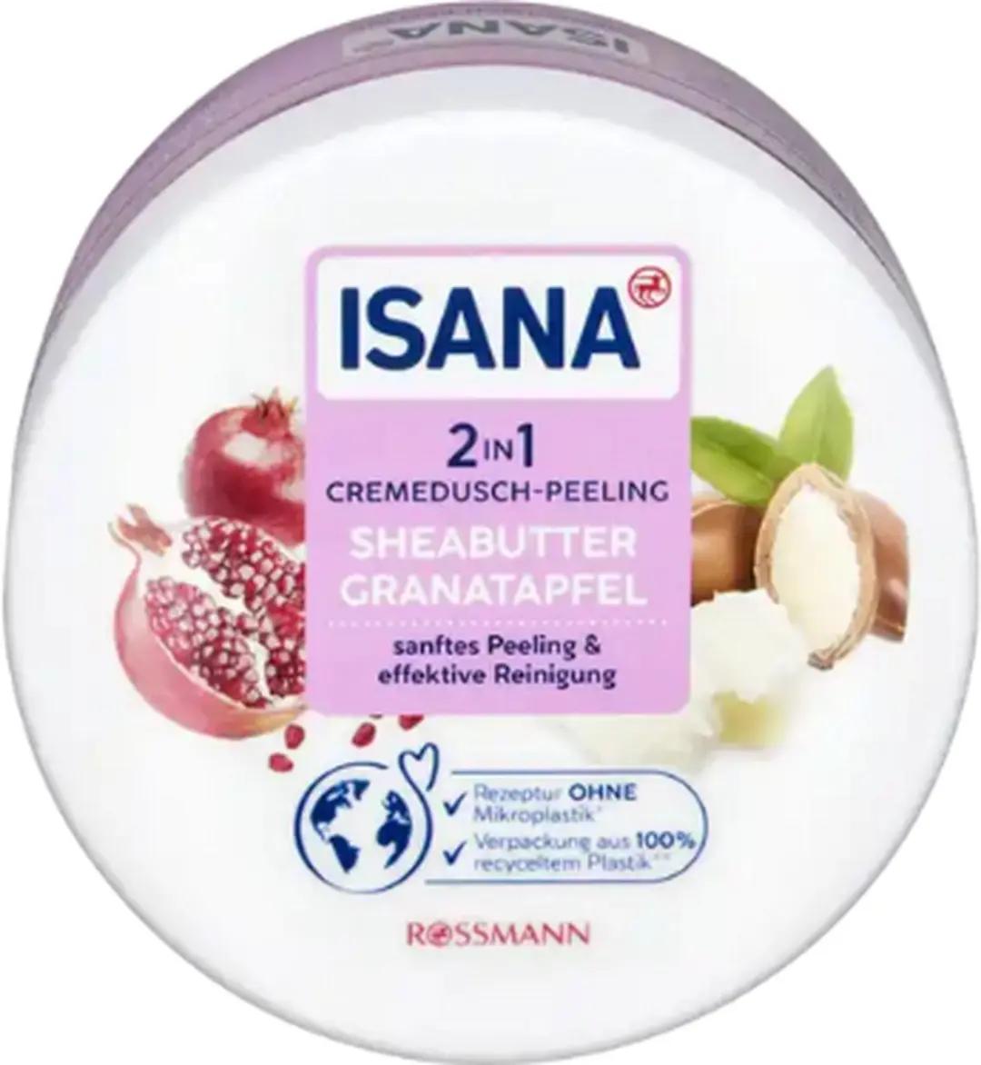 Isana 2-in-1 Douchegel & Peeling 200g