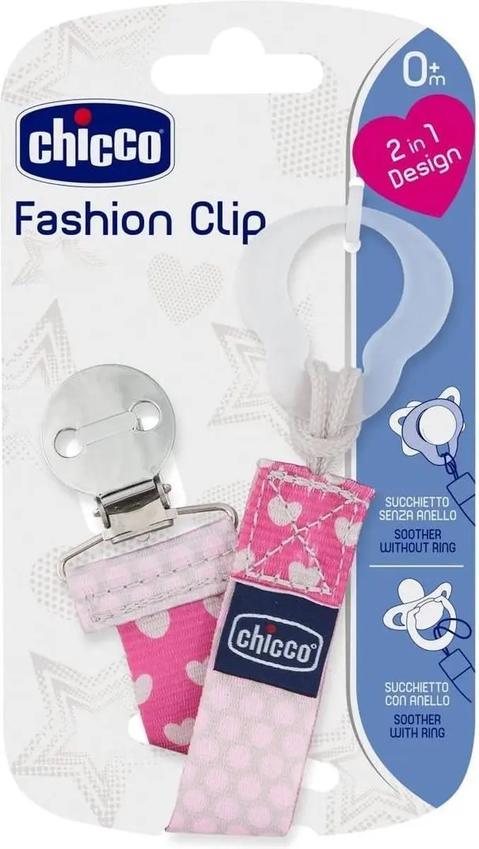 Chicco Fopspeenketting - Roze