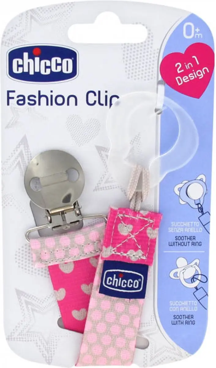 Chicco Fopspeenketting - Roze