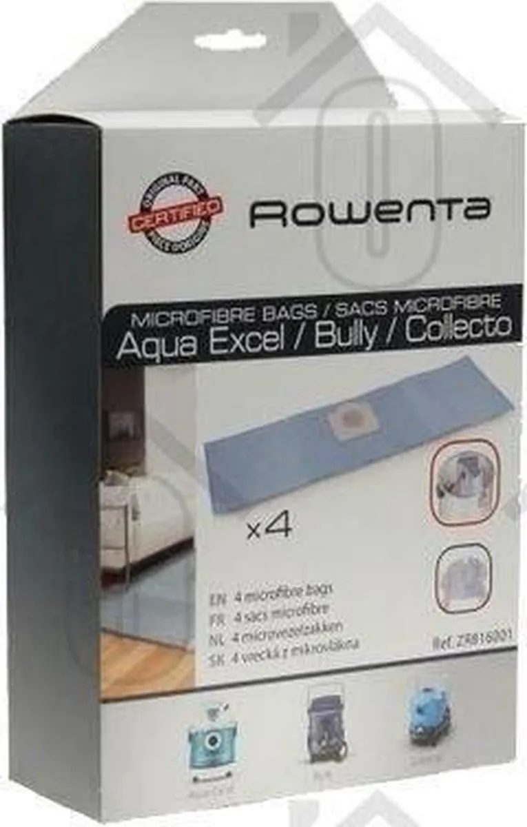 Rowenta Bully ZR816 Stofzuigerzakken - 4 Stuks