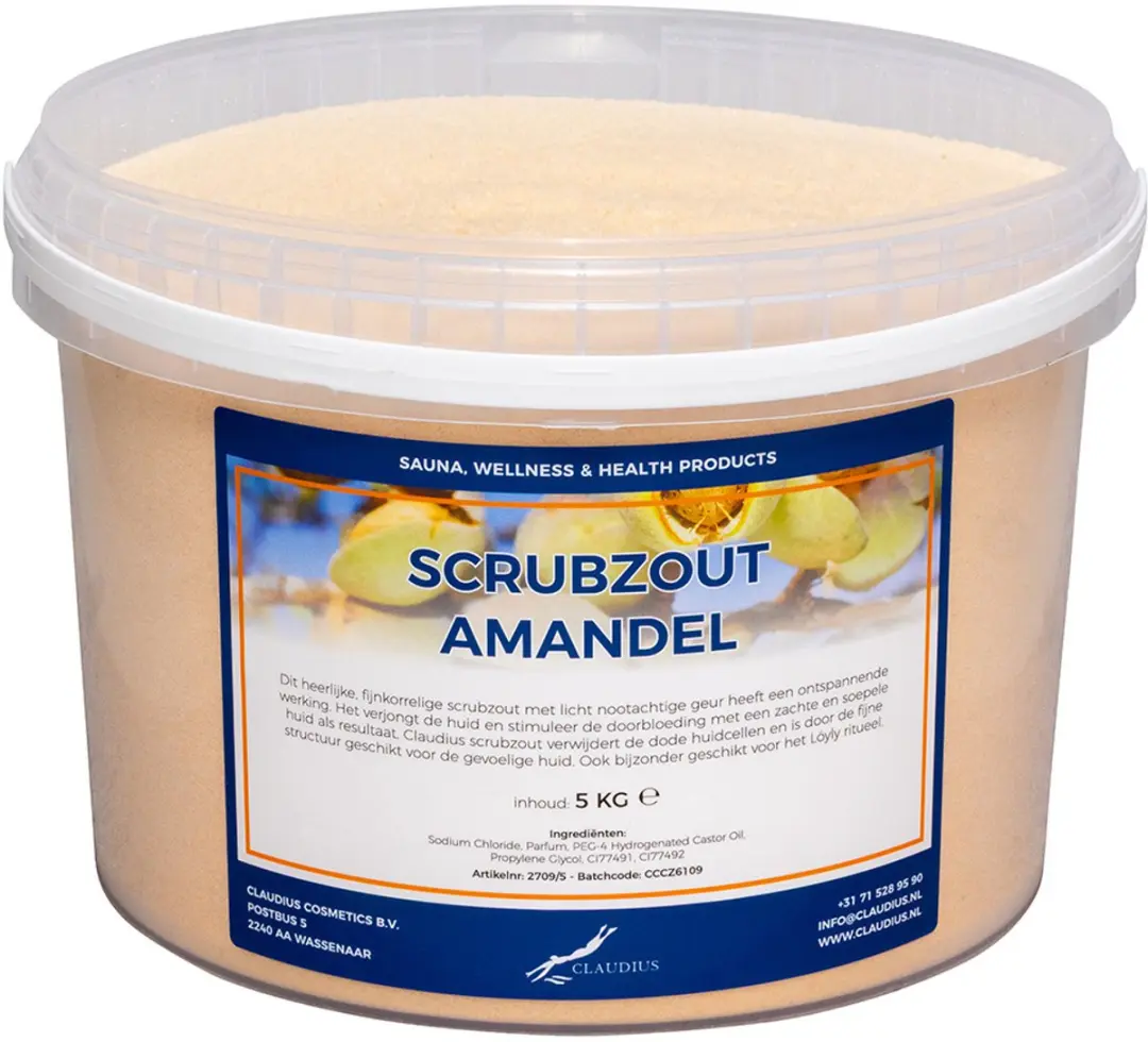 Splashbox Cosmetics Scrubzout Amandel 5 kg
