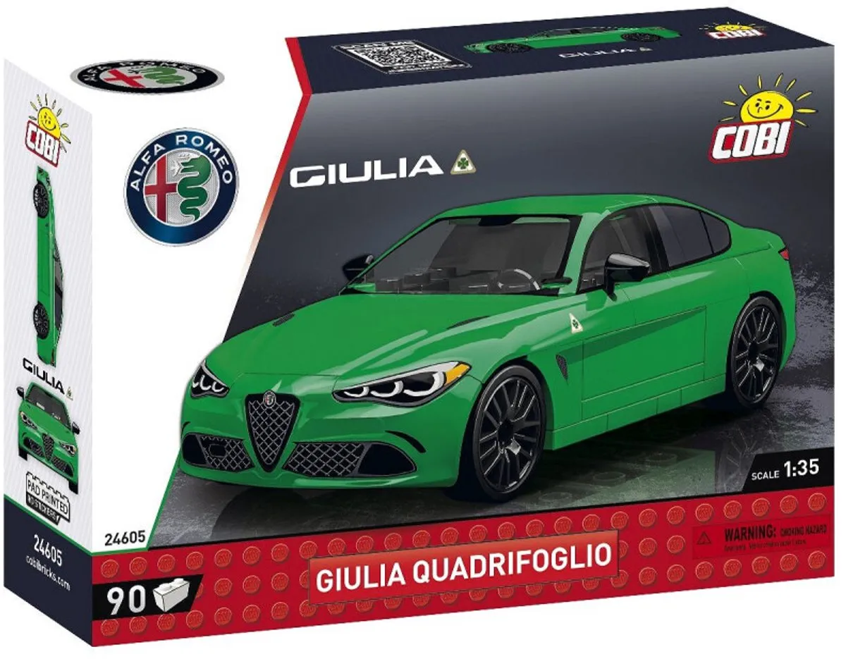 Cobi 24605 Alfa Romeo Giulia Quadrifoglio - 100 Stukken - Meerkleurig