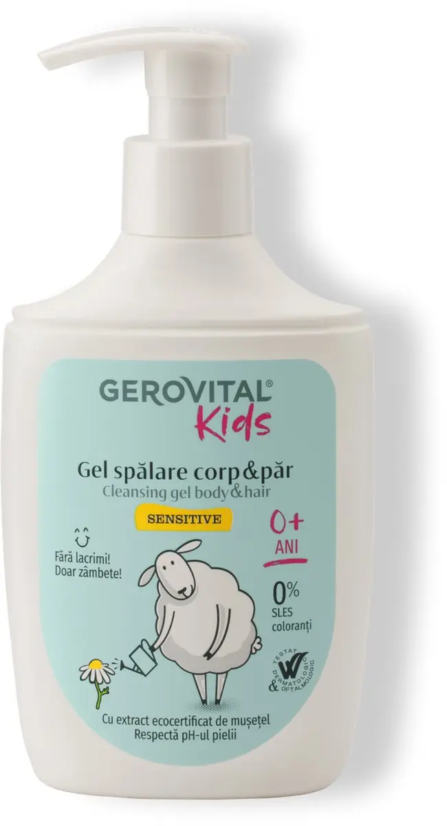 Gerovital KIDS Reinigingsgel Haar & Lichaam 300ml
