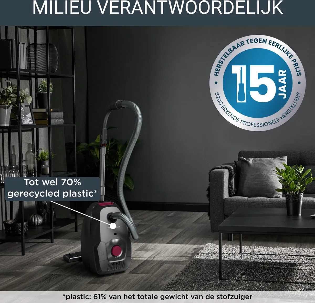 Rowenta Green Force Max RO4933 Stofzuiger met zak - 900W - 4,5L - Zwart - afbeelding 6 van 6