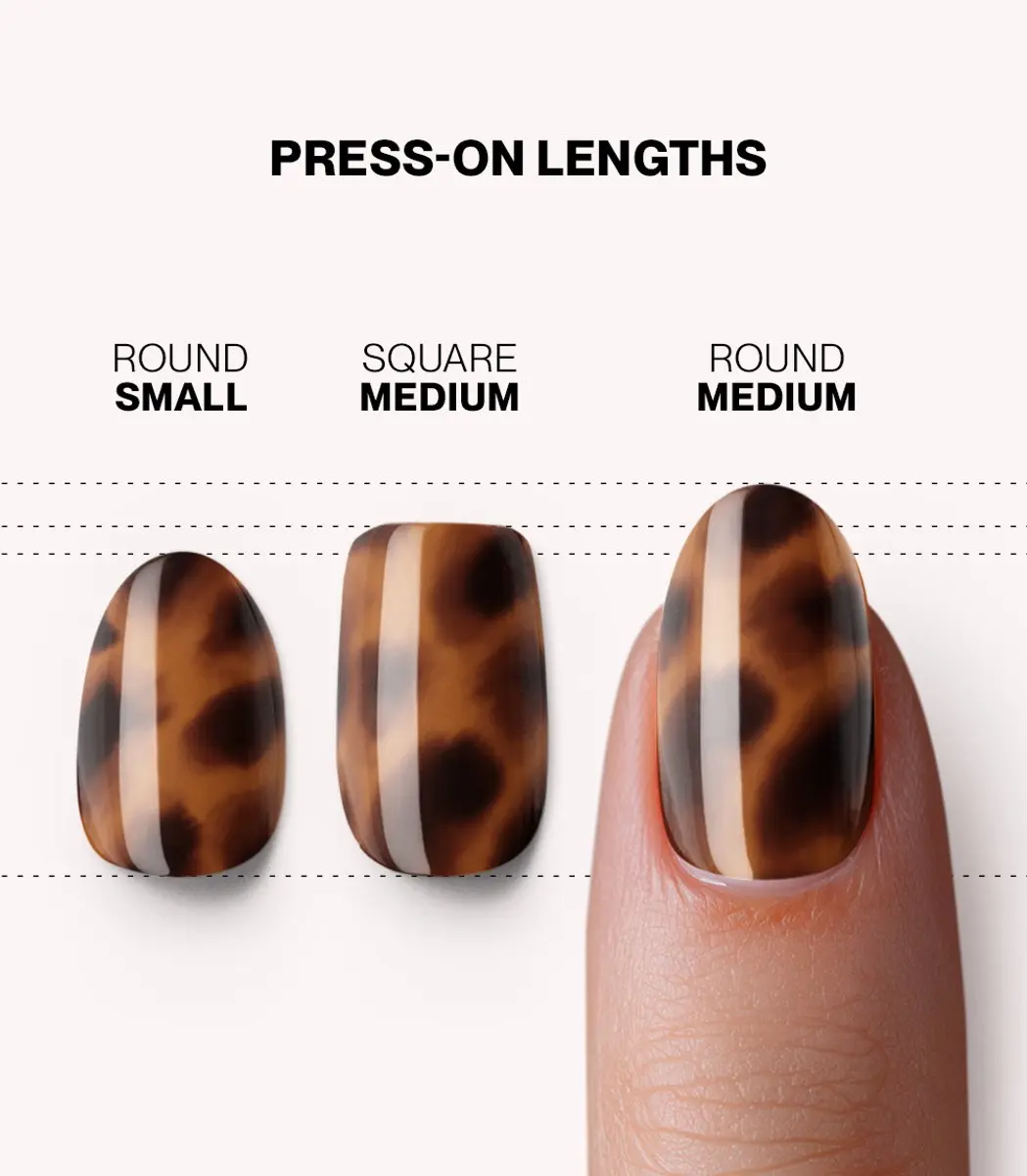 Pink Gellac Press On Nails 2007 Tortoise Touch - 30 Stuks
