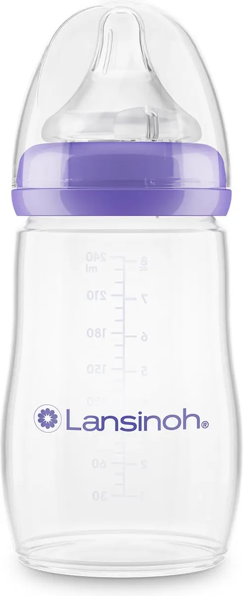 Lansinoh Drinkfles & NaturalWave Speen 160ml - Transparant