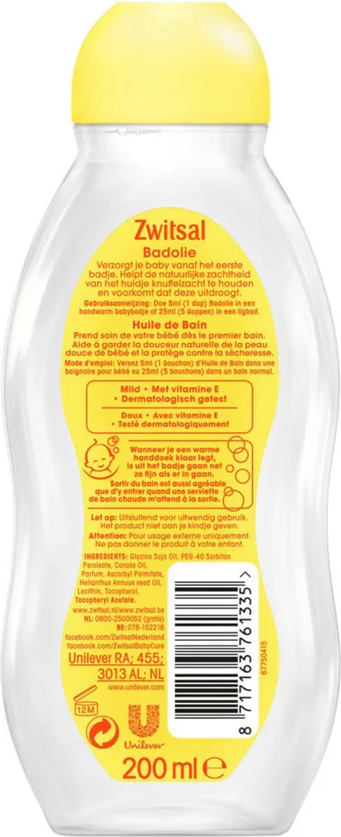 Zwitsal Badolie 200ml