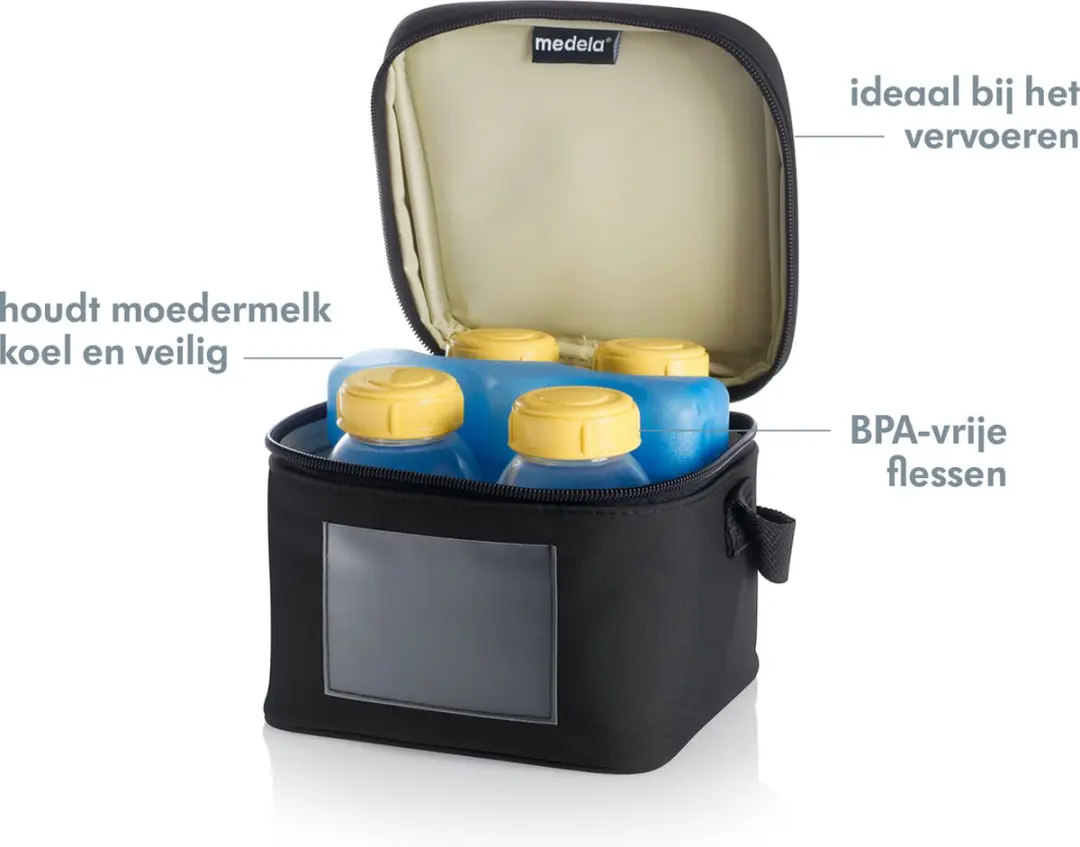 Medela Koeltas met Koelelement - 600ml - Zwart