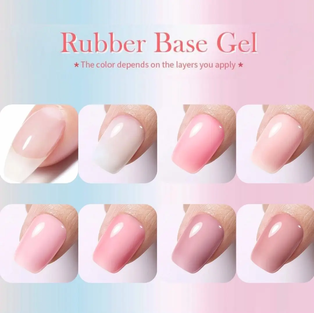 Born Pretty Rubber Base Set - 16 Stuks 14ml