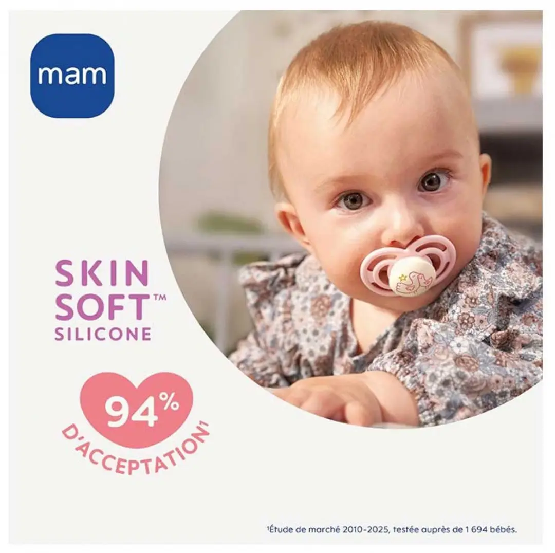 MAM 2 Suckers Perfect Nuit Tendance - 18+ Maanden - Blauw